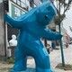 不銹鋼塊面熊雕塑圖