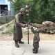 民俗小吃雕塑圖