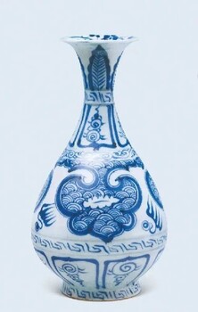 元青花四系扁壺