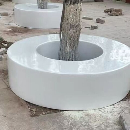 戶外玻璃鋼樹池座椅造型