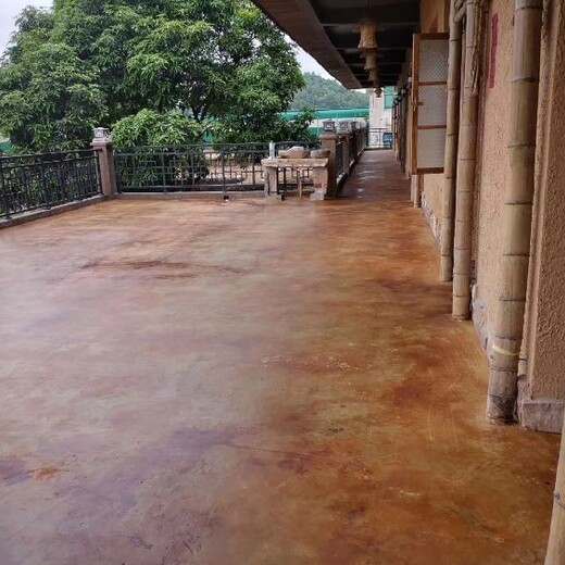 福建漳州園林水洗石造景池