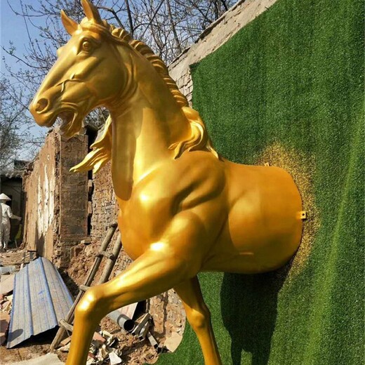 仿真動物雕塑，彩繪玻璃鋼馬雕塑,仿真動物雕塑