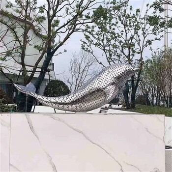 不銹鋼海豚雕塑,海洋動(dòng)物雕塑