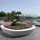 河北泰科石坐凳設計安裝,泰科石花壇