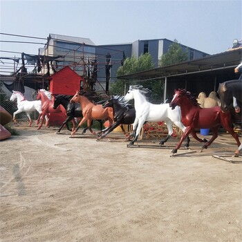 曲阳飞马雕塑，仿真玻璃钢马雕塑厂家