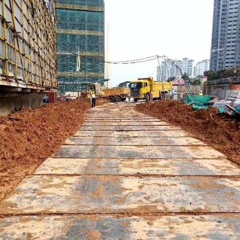 饶平县铺路钢板出租价格