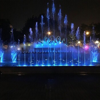 施工广场音乐喷泉