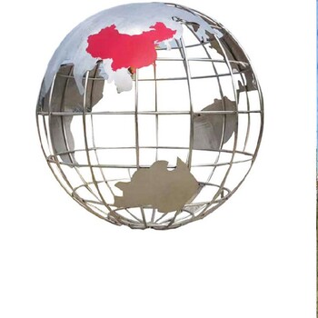 鋼管不銹鋼地球儀雕塑造型