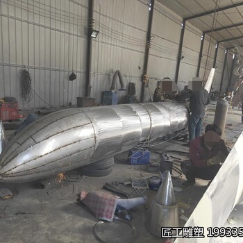 不銹鋼飛機景觀雕塑航天飛機戶外標志雕塑