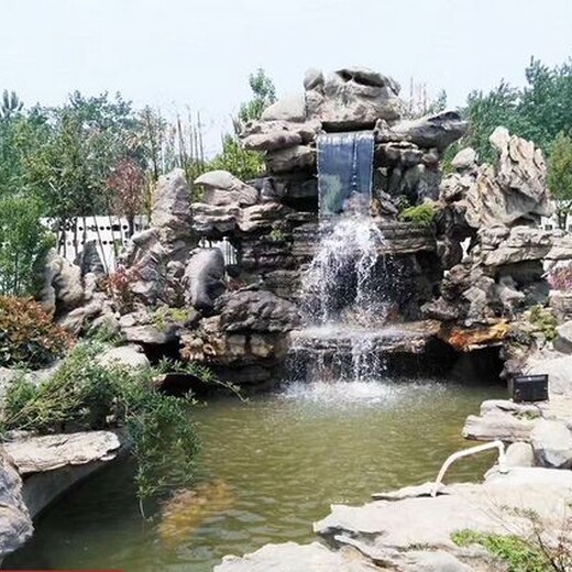 济南销售假山水泥塑石假山造景工程设计