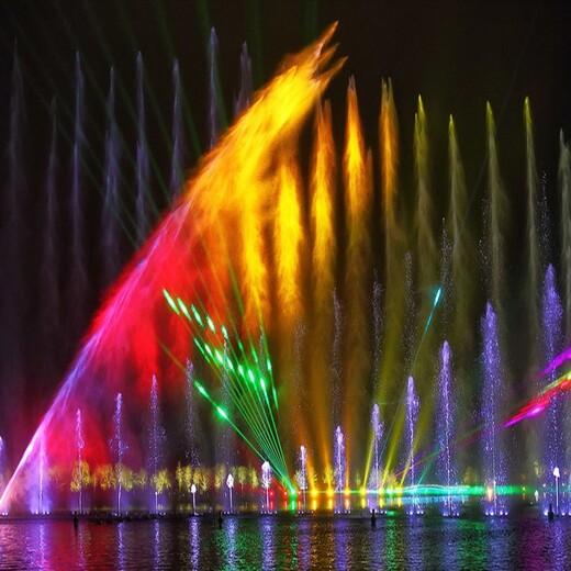 大型音乐喷泉制作-贵州铜仁公园音乐喷泉-（贵州喷泉厂）