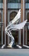 不锈钢翅膀雕塑图