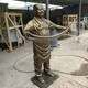铸铜民俗文化仿铜人物雕塑生产厂家图