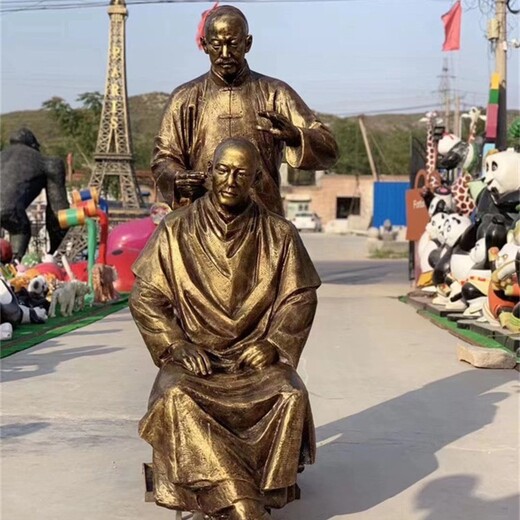 仿真民俗文化仿銅人物雕塑工藝品