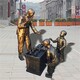步行街民俗文化仿铜人物雕塑电话产品图