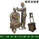 民俗文化仿铜人物雕塑图
