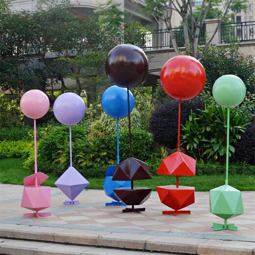 商场玻璃钢气球糖果雕塑装饰