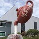 不銹鋼茶壺雕塑大全,玻璃鋼天壺雕塑產品圖
