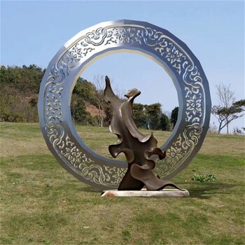 公園廣場不銹鋼圓環(huán)月亮雕塑最新報(bào)價(jià)