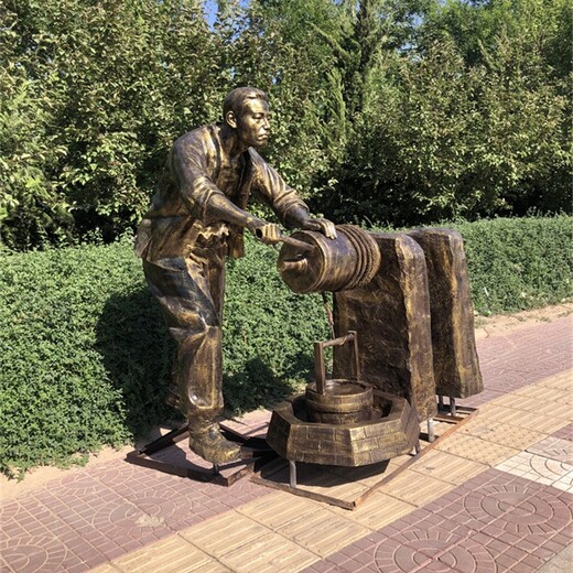 旅游景區玻璃鋼農耕雕塑現貨