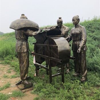 樹脂玻璃鋼農耕雕塑現貨