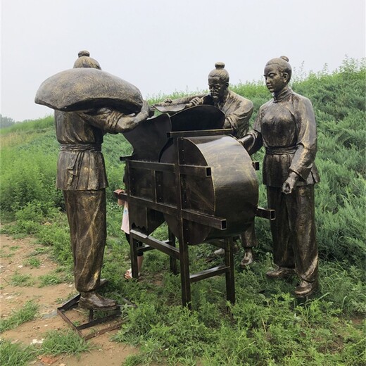 湖北彩繪農(nóng)耕雕塑價格
