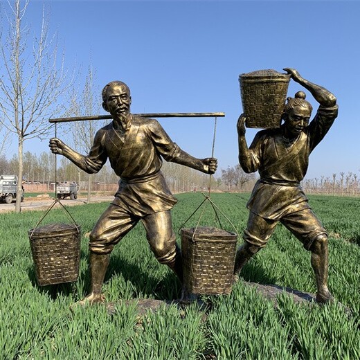 陕西树脂农耕雕塑模型