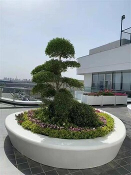 珠海泰科石树池施工方式,泰科石花坛