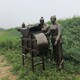 甘肅農耕雕塑圖