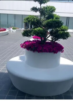 深圳泰科石花坛施工方式,泰科石坐凳
