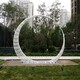 鏤空不銹鋼圓環(huán)月亮雕塑廠家電話展示圖