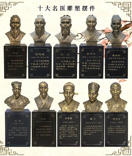仿真古代名醫(yī)雕像加工,華佗雕像扁鵲雕像