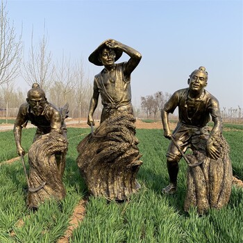 玻璃鋼玻璃鋼農(nóng)耕雕塑大型景觀(guān)