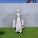 贵州大型户外广场一家三口雕塑模型玻璃钢人像家庭雕塑定制
