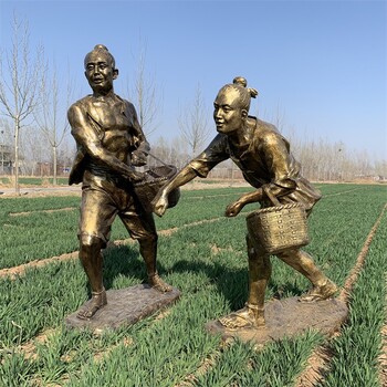 河北樹(shù)脂農(nóng)耕雕塑擺件