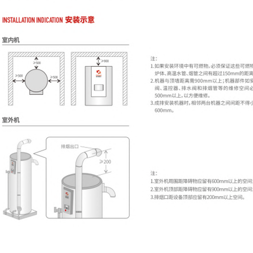 燃气热水器燃气锅炉热水系统工地集中热水