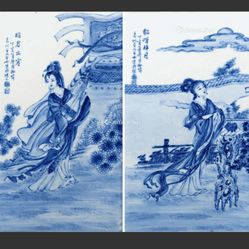 台湾王步瓷板画私下交易
