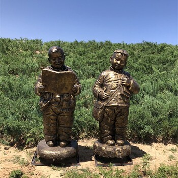 青海公園廣場玻璃鋼童趣雕塑模型