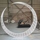 青海抽象不锈钢圆环月亮雕塑新报价展示图