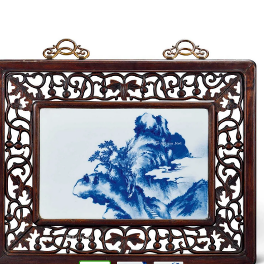 湖南王步瓷板畫款識真品圖片