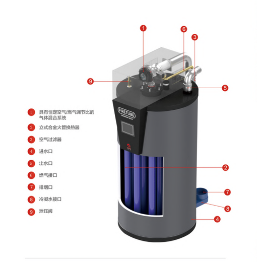 重庆大渡口医院热水工程燃气锅炉热水系统