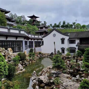 保定雄安新區(qū)別墅區(qū)小型水泥假山