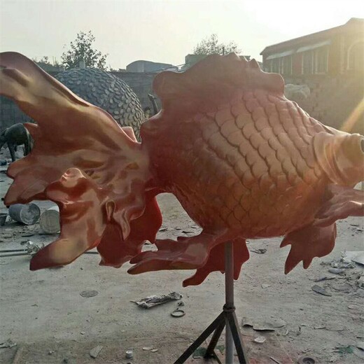 鏡面鯉魚雕塑生產(chǎn)加工,鯉魚躍龍門雕塑，