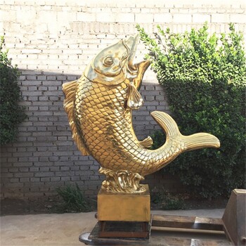 玻璃鋼鯉魚雕塑，仿真鯉魚雕塑廠家