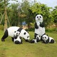 不锈钢发光熊猫雕塑定制厂家图