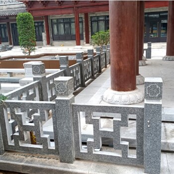 鄭州古建石欄桿價格,寺院古建石欄桿定制