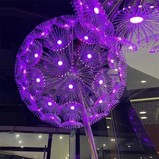 不銹鋼景觀蒲公英雕塑定制廠家