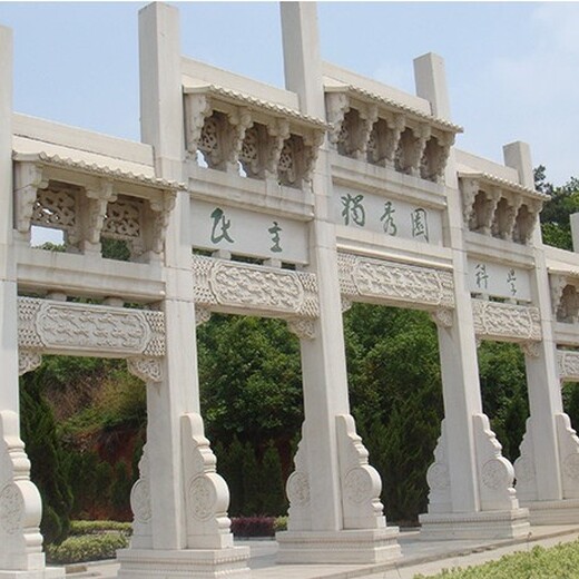 景德鎮石牌坊報價,村口門牌坊生產廠家