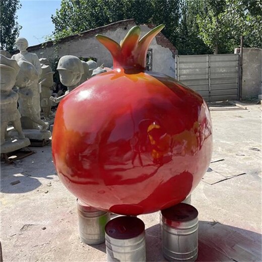 石榴籽雕塑,大型石榴雕塑制作加工廠