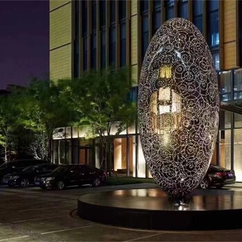 戶外不銹鋼鏤空球景觀小品